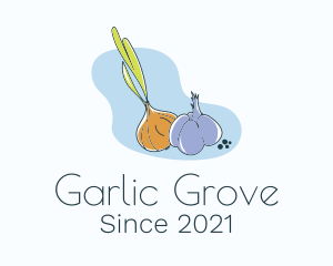 Onion & Garlic Plant logo