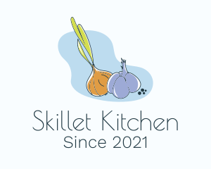 Onion & Garlic Plant logo design