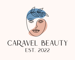 Organic Cosmetics Beauty Face  logo design