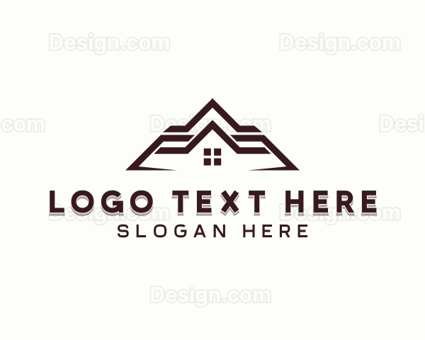 Roofing Builder Contractor Logo