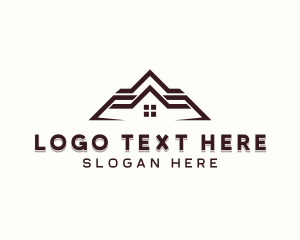 Roofing Builder Contractor logo design