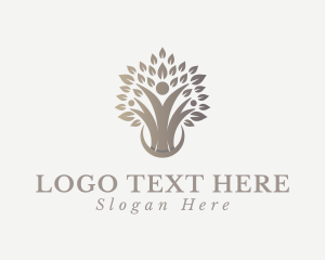 Nature Human Tree logo design