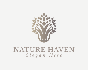 Nature Human Tree logo design