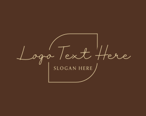 Elegant Handwritten Business logo