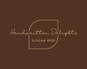 Elegant Handwritten Business logo design