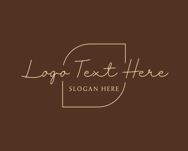 Lettering logo example 4