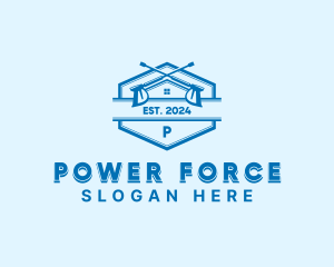 Cleaning Power Washer logo design