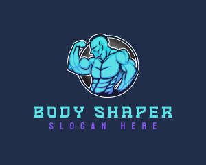 Bicep Flex Bodybuilder logo design