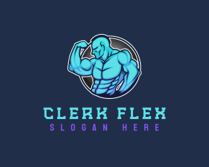 Bicep Flex Bodybuilder logo design