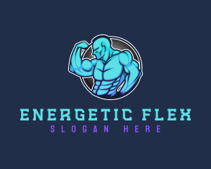 Bicep Flex Bodybuilder logo design