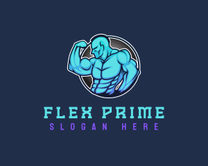 Bicep Flex Bodybuilder logo