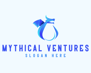 Mythical Dragon Tear logo design