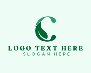 Eco Gardening Letter C  logo design