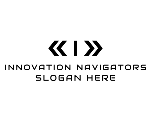 Direction Arrow Navigation logo design