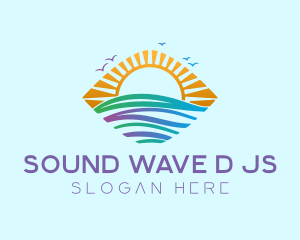 Marine Sunrise Travel logo design