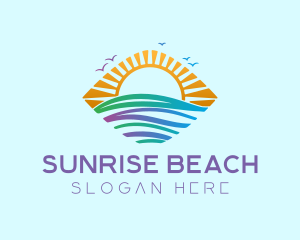 Marine Sunrise Travel logo design