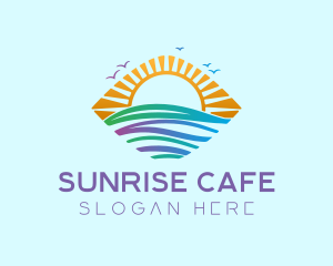 Marine Sunrise Travel logo design