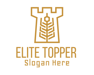 Golden Wheat Tower logo design