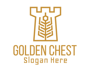 Golden Wheat Tower logo design