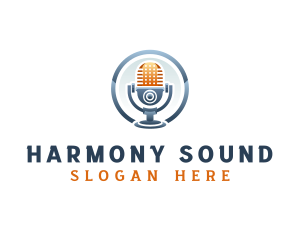 Radio Sound Microphone logo design