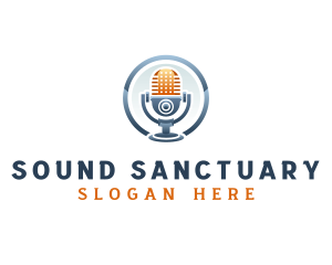 Radio Sound Microphone logo design