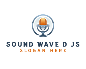 Radio Sound Microphone logo design