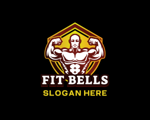 Fitness Muscle Gym logo design