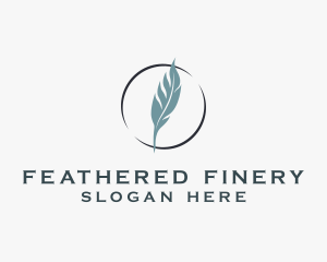 Feather Quill Calligraphy logo design