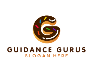 Donut Pastry Letter G logo design