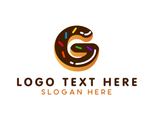 Donuts - Donut Pastry Letter G logo design
