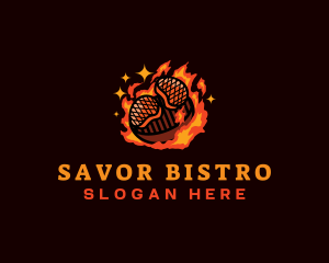 Barbecue Grill Restaurant logo design