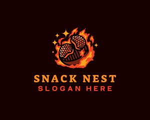 Barbecue Grill Restaurant logo design