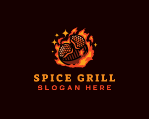 Barbecue Grill Restaurant logo design