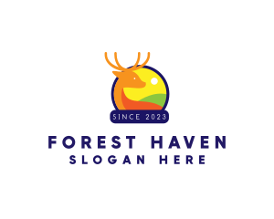 Deer Forest Valley logo design