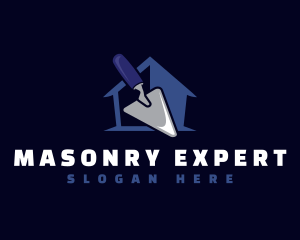 Construction Trowel Masonry logo design