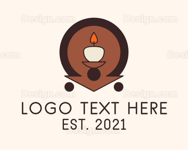 Meditation Candle Light Logo