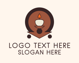 Meditation Candle Light  Logo