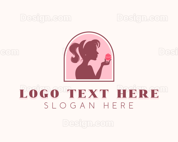 Sweet Cupcake Pastry Logo