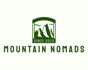 Window Mountain Camping  logo design