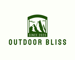 Window Mountain Camping  logo design