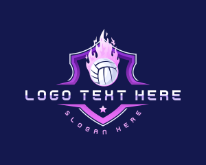 Blazing Volleyball League logo