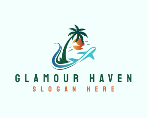 Airplane Travel Tourism Logo