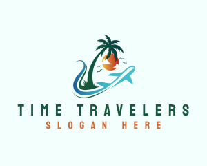 Airplane Travel Tourism logo design