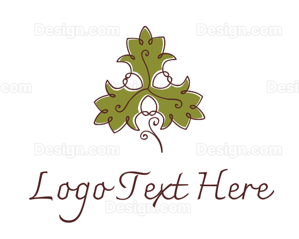 Fancy Maple Leaf Logo