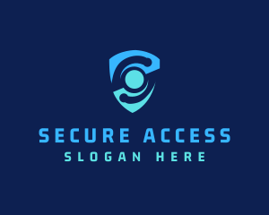 Cyber Security Shield logo design