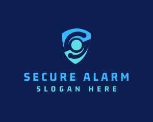 Cyber Security Shield logo design