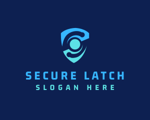 Cyber Security Shield logo design