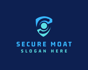 Cyber Security Shield logo design