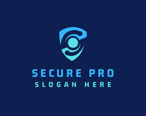 Cyber Security Shield logo design