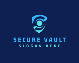 Cyber Security Shield logo design